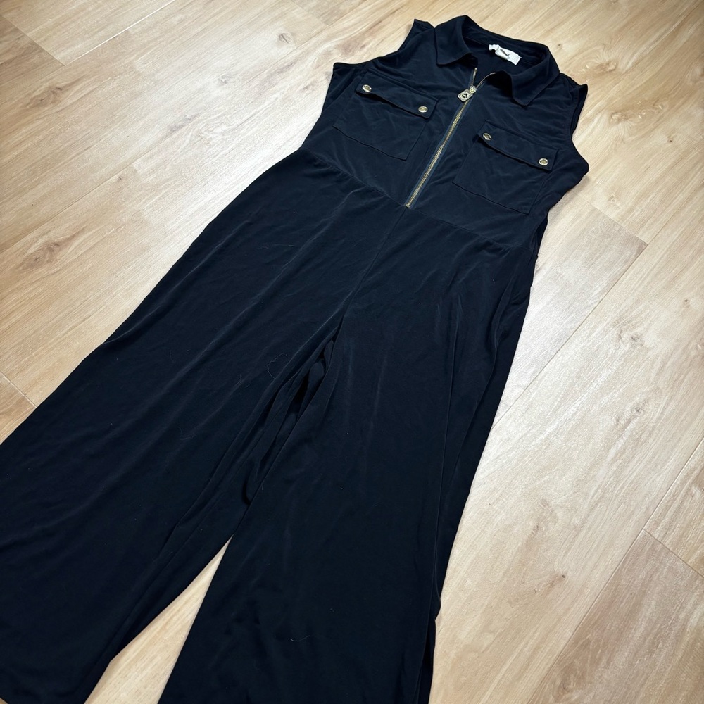 Michael Kors Black Sleeveless Jumpsuit